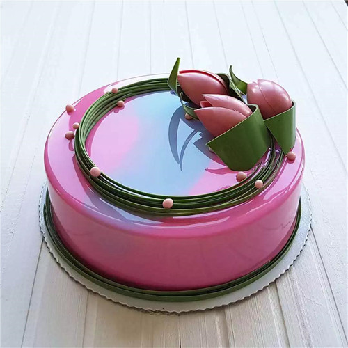 先欣賞后學(xué)習(xí)，美到令人說不出話的淋面慕斯蛋糕