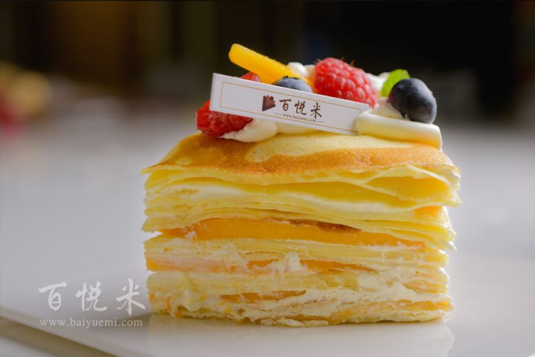 芒果千層蛋糕高清圖片大全【蛋糕圖片】_33