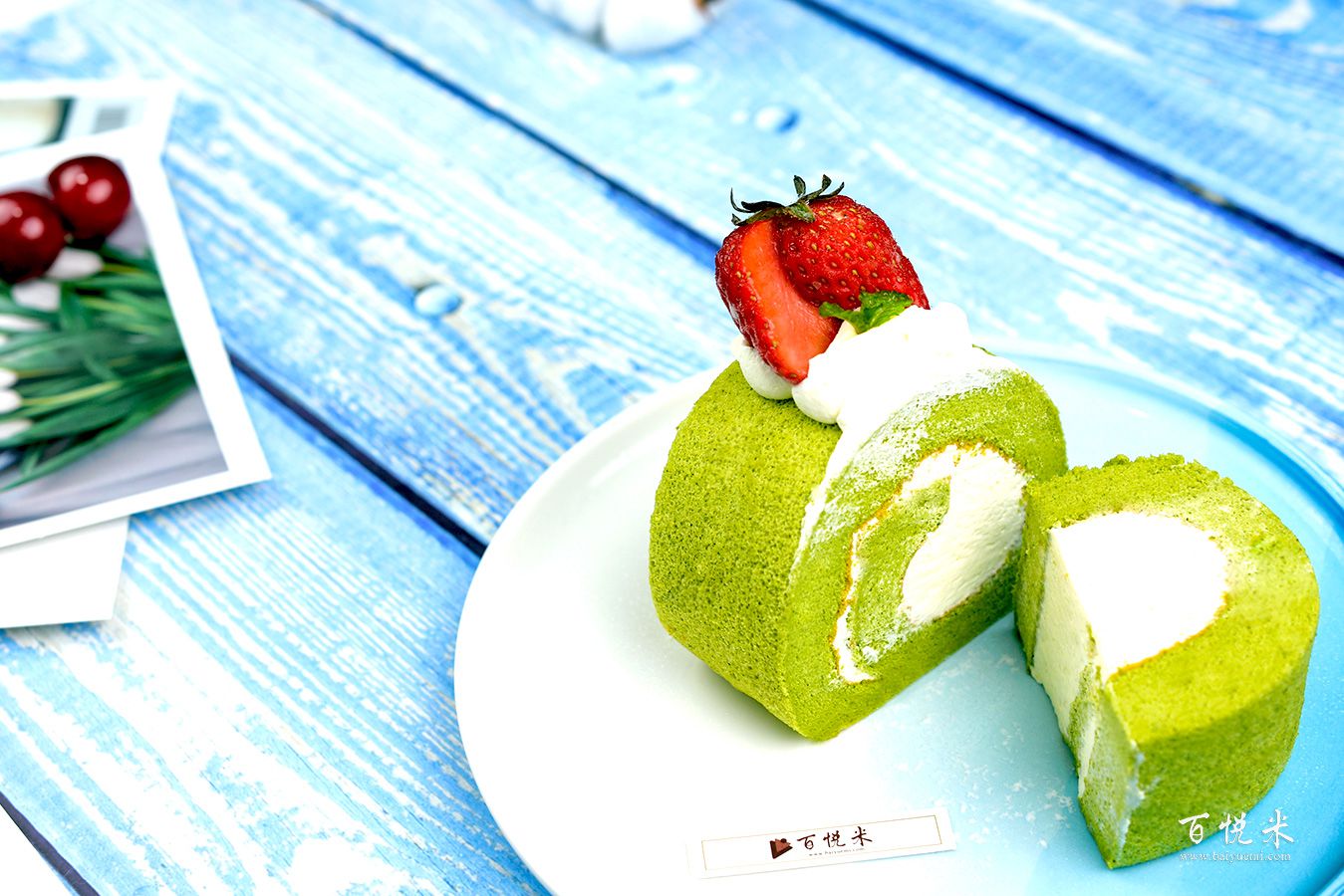 抹茶卷高清圖片大全【蛋糕圖片】_79