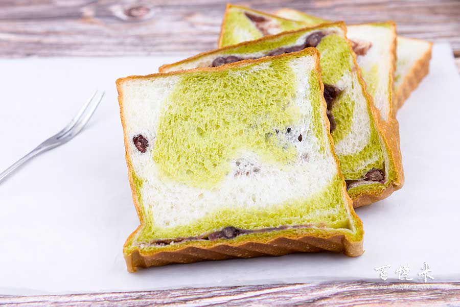 抹茶紅豆吐司面包高清圖片大全【蛋糕圖片】