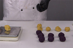 爆漿紫薯仙豆糕的做法大全，紫薯仙豆糕西點(diǎn)培訓(xùn)圖文教程分享